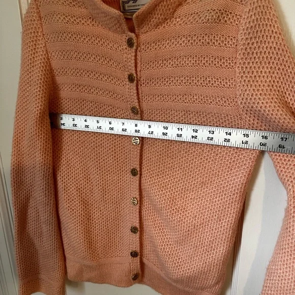 St. John Pink Cardigan Sweater - Picture 3 of 6